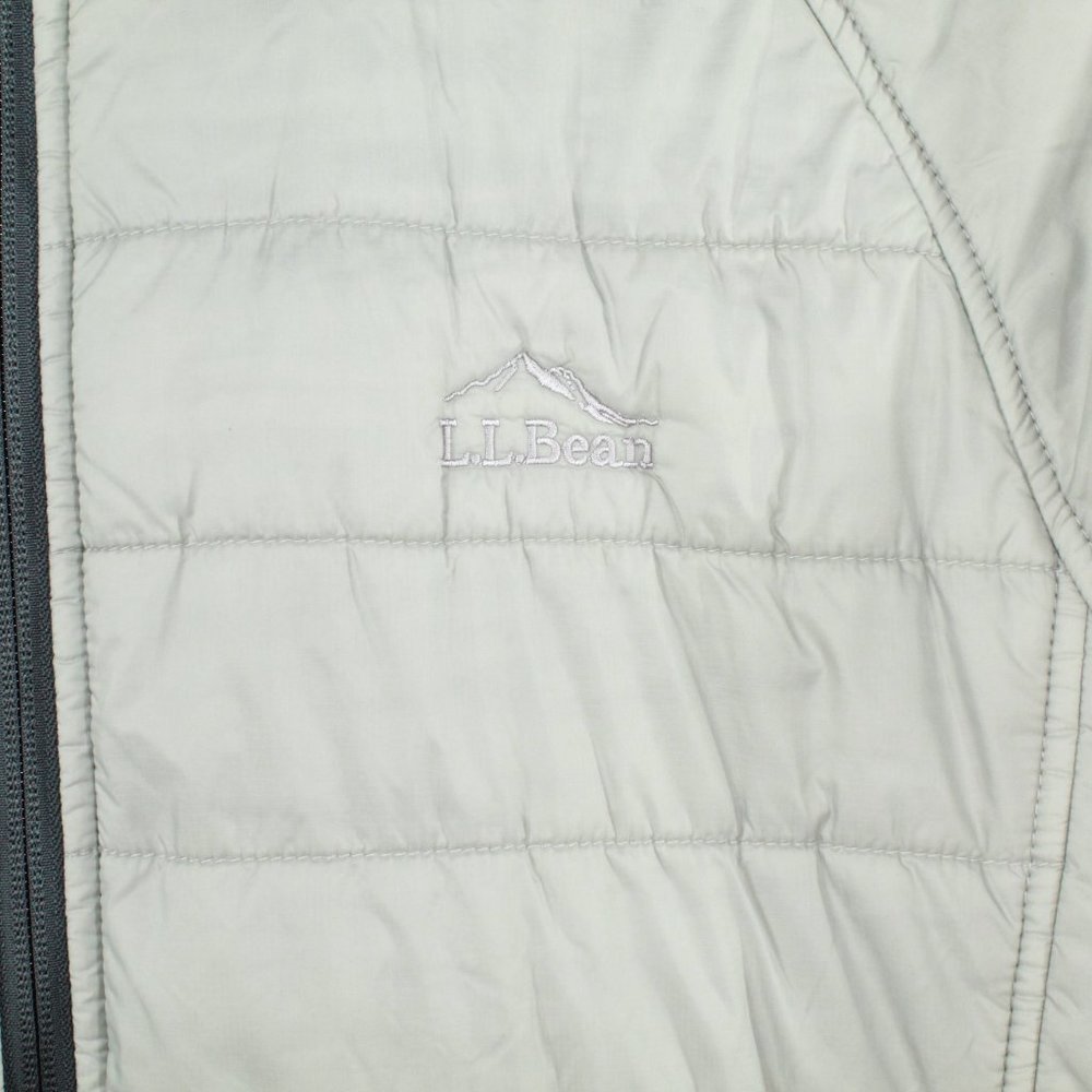 LL Bean Gray Weather Challenge Full-Zip Primaloft Insulated Jacket Size M R - Picture 5 of 12